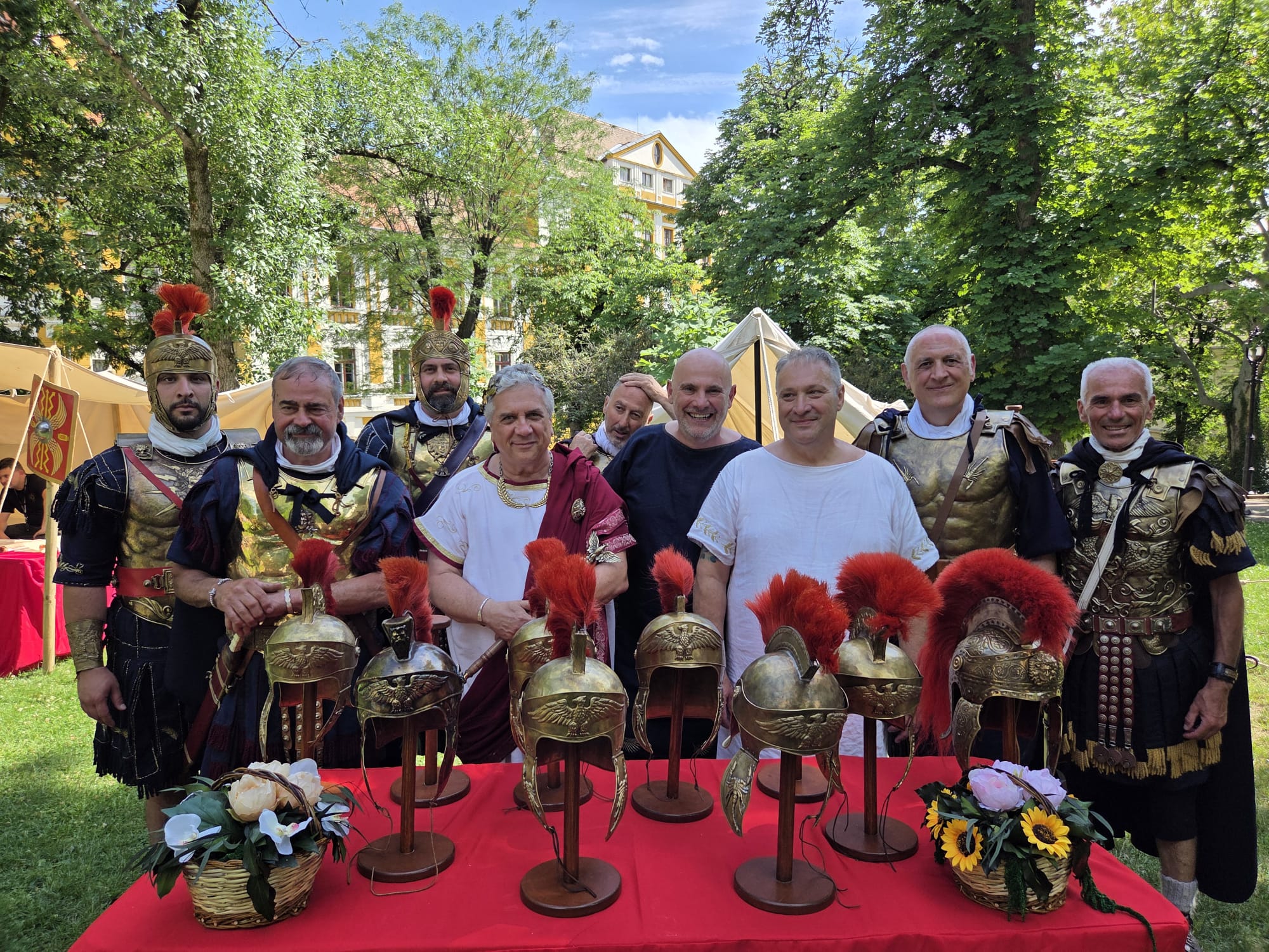 Esposizione di elmi pretoriani